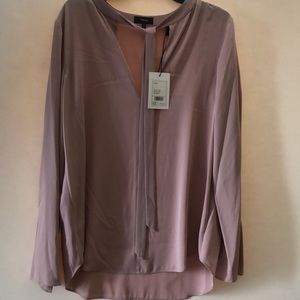 NWT Theory silk top blouse size L
